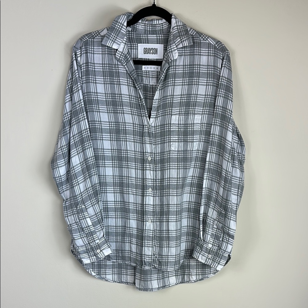 GRAYSON Women’s ‘The Hero’ Plaid Long-sleeve Collared Button Down‎ Shirt